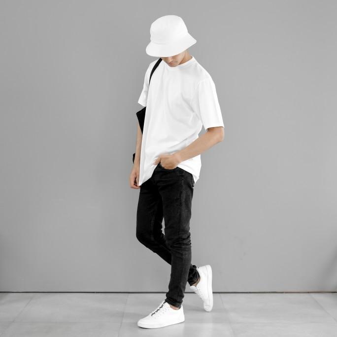 Minimalis - MONOCHROME BASIC T-SHIRT - Putih