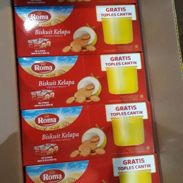 

BISKUIT ROMA KELAPA 1 BOX (3 PAX) FREE TOPLES CANTIK