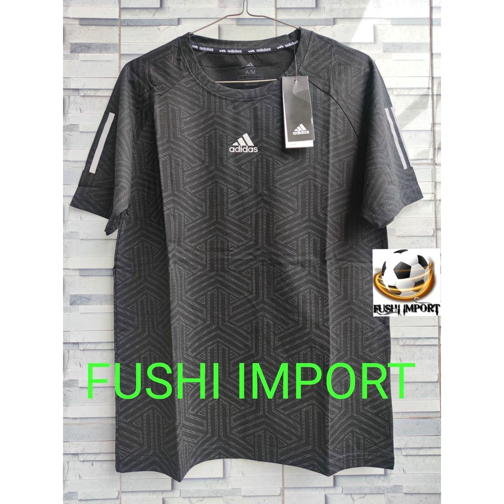 PREMIUM Kaos Running 923# Kaos Olahraga Running Training Dryfit Crystal Silk Import Pria Adem Dingin Cepat Kering Bernapas