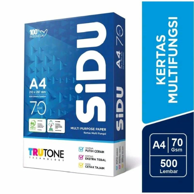 

Kertas HVS A4 SIDU /rim 70 gsm