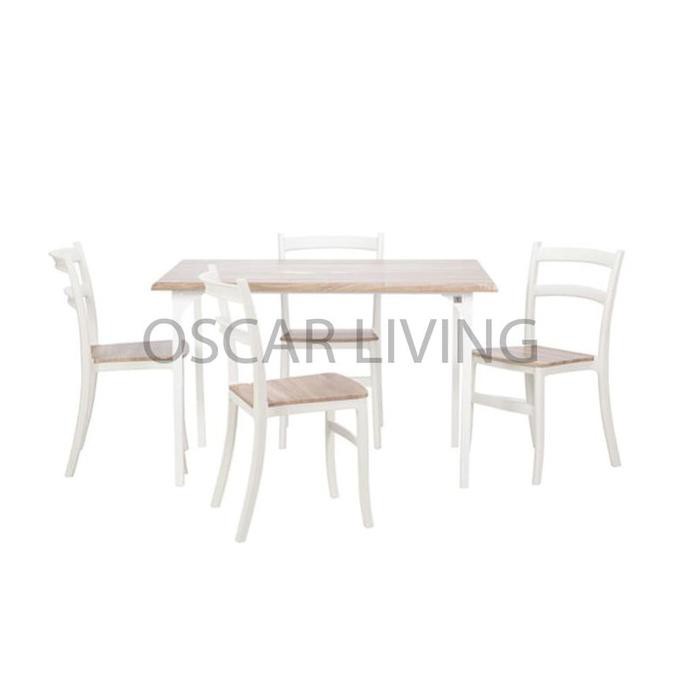 Olymplast Dtm 505 P-A Set Meja Kursi Makan Fullset 4 Kursi Onetwothreestore123