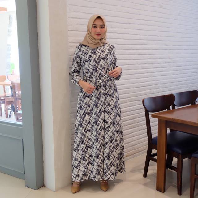 DENISE ABSTRACK / DRESS MUSLIMAH /FASHION MUSLIM / GAMIS ABSTRAK