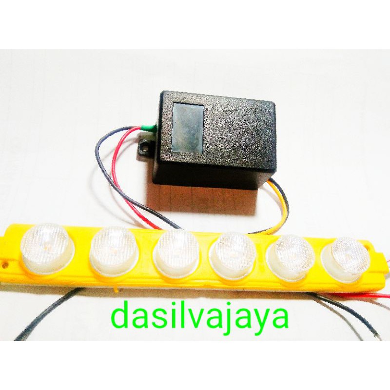 MODUL LAMPU LED KILAT/BLITZ PESAWAT +1 LED KUNING 12 VOLT