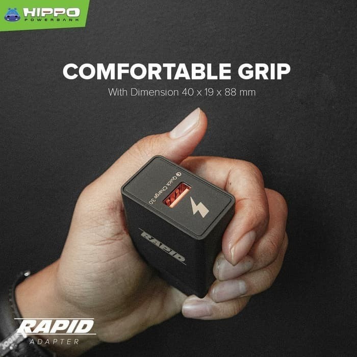 HIPPO ADAPTER CHARGER RAPID2 CHARGE 3.0 18W