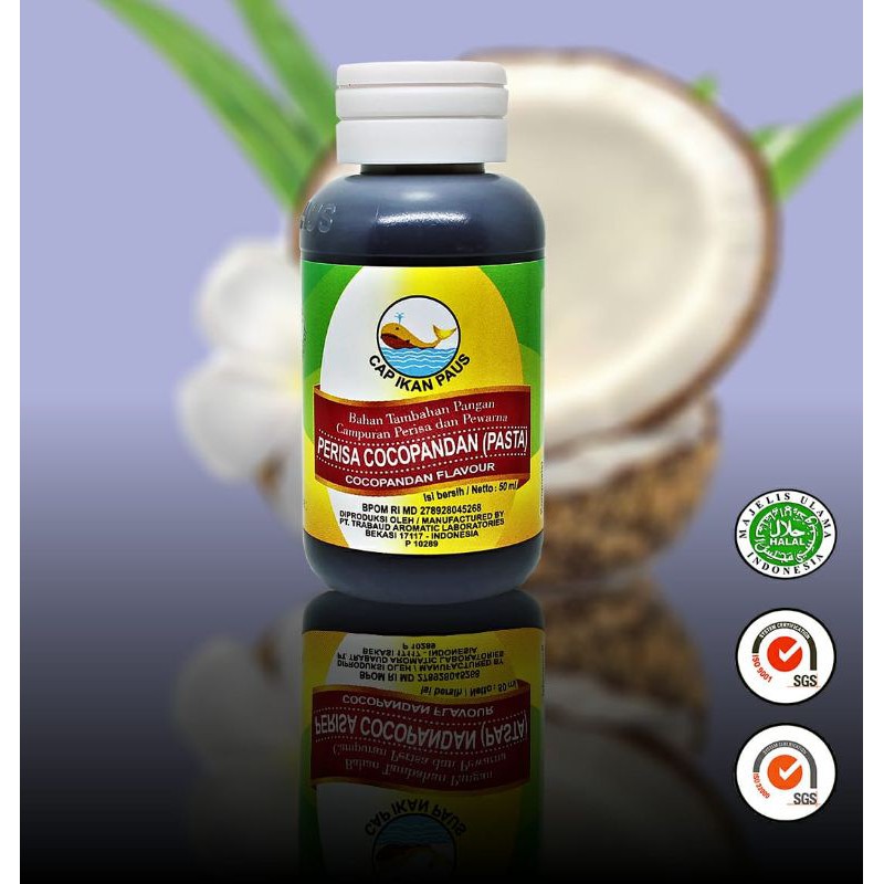 

Perisa Cocopandan Pasta Cocopandan Flavor Cap Ikan Paus 50 ml (6 pcs)