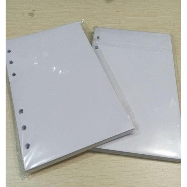 

[RESTOCK] Refill Isi Buku Catatan Binder Kulit Retro Pirate - Putih Polos - Putih Polos