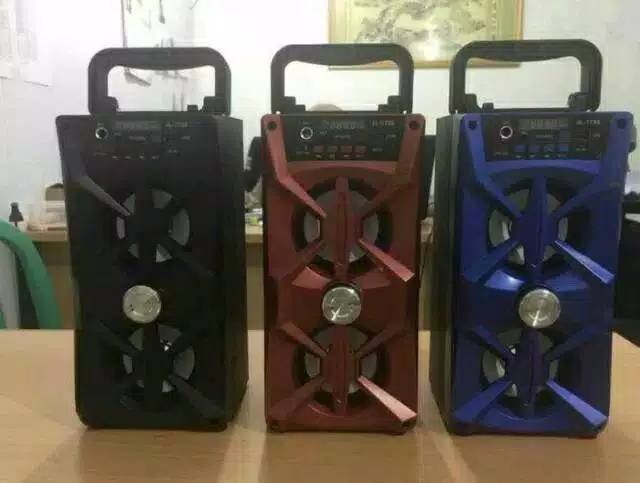 SPEAKER BLUETOOTH JI LONG JL1730 ADA COLOKAN MIC/SALON AKTIF PORTABLE SUPER BASS KARAOKE