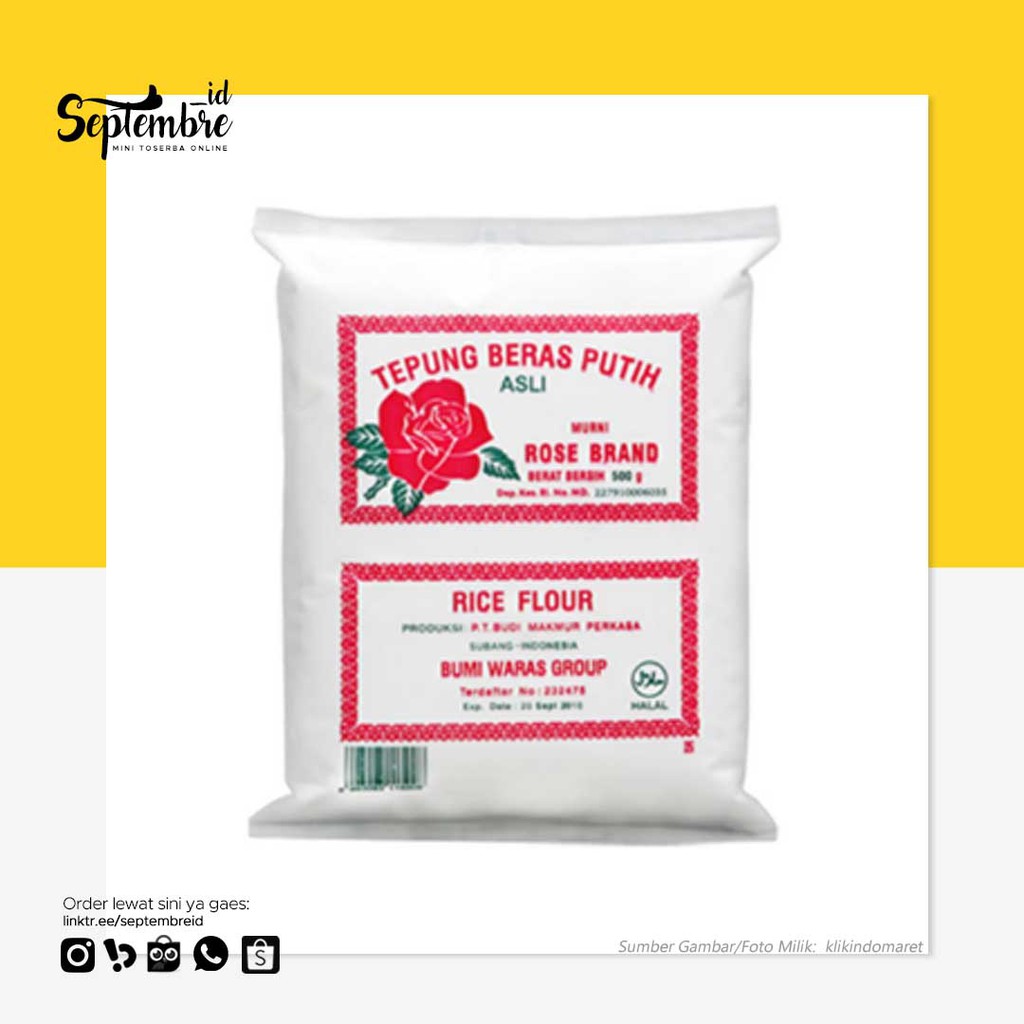 

Tepung Beras Rose Brand 500 Gram