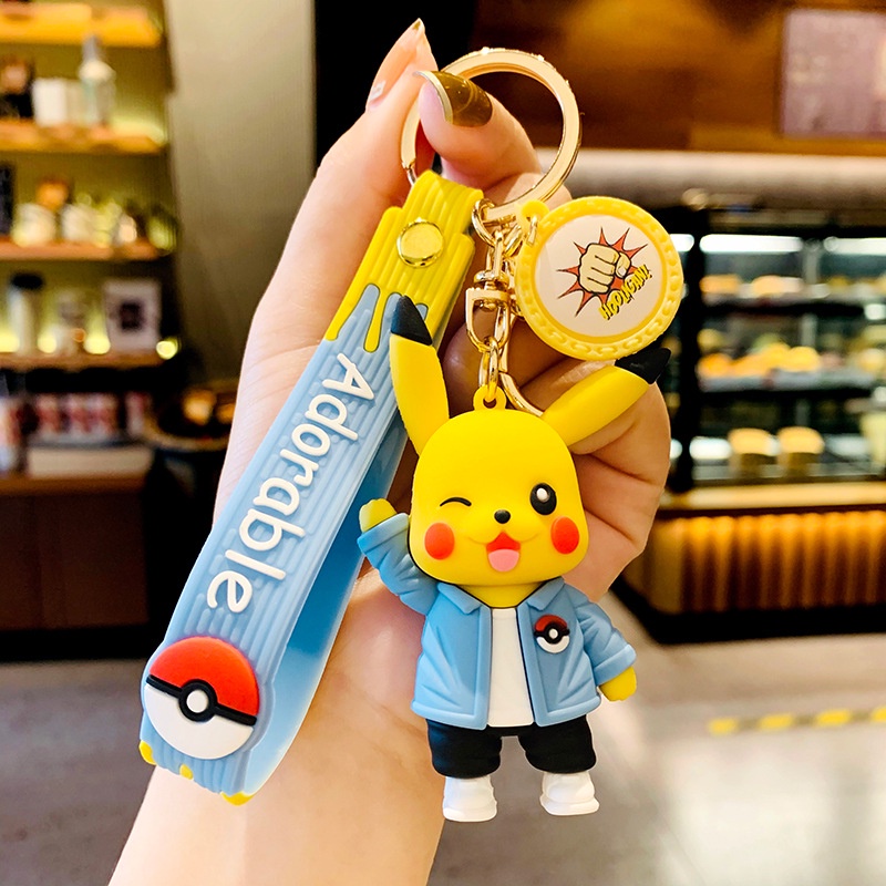 Gantungan Kunci Desain Anime Pokemon Pikachu Untuk Hadiah Ulang Tahun