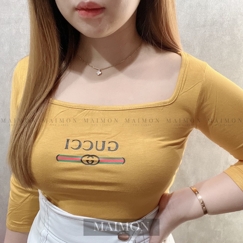 Kaos G Lengan 7/8 Blouse | Atasan Wanita Korean Fashion | Maimon Grosir