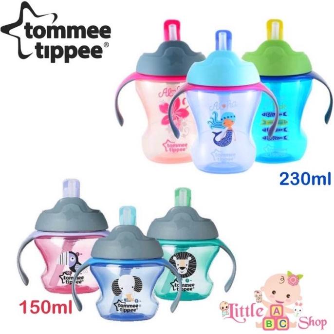 PERLENGKAPAN MAKAN BAYI | TOMMEE TIPPEE STRAW CUP / TOMMEE TIPPEE TRAINING CUP / BOTOL MINUM | IBU &