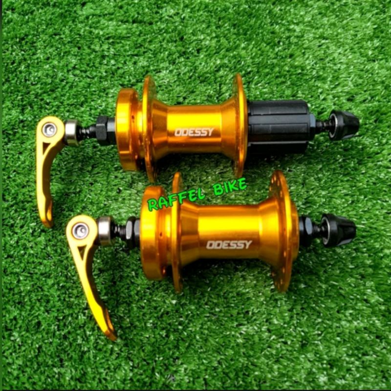 Termurah. Hub Odessy bearing 36 hole gold. Hub 36 hole. Hub 8-10 speed