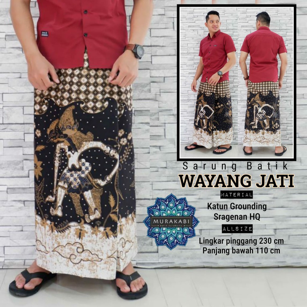 Sarung Batik Wayang Jati Murakabi Premium BINTANG BUTIH KOKO KANGEN KAMULYAN MONOLOVE WAYANG BATUR PARGA LINGGAR YUDHISTIRA TENUN NUGROHO AKAR BUANA CAKARA SOGAN WAYANG MABUR MERAK PUSPITA RANTING BISONO IJO KETAMAN ABANG DARA BATIK SOLO AMANAH GITARJA