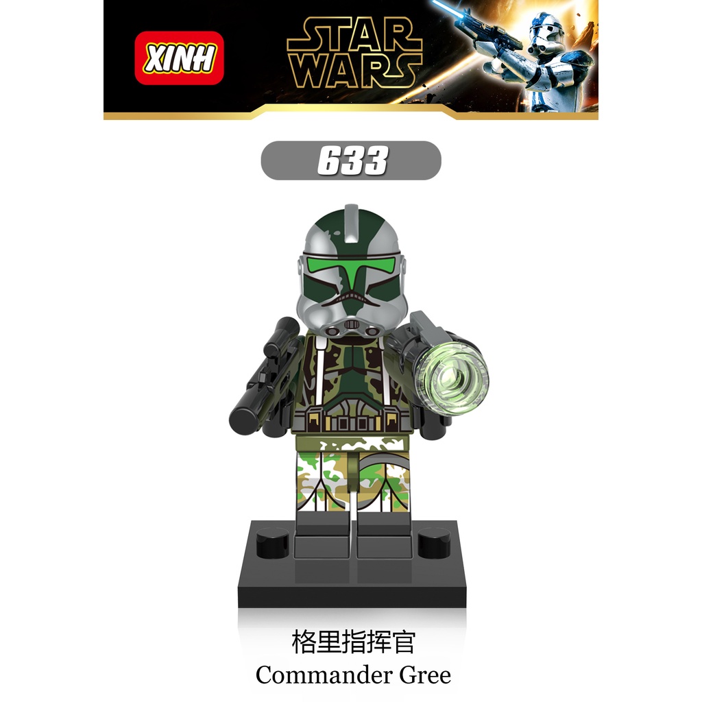 Mainan Balok Bangunan Mini Figure Star Wars Commander Appo Neyo Gree