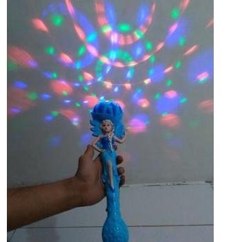 Star 9.9 Mainan Tongkat Lampu Nyala Musik Disco Frozen Elsa LED / Lagu Let It Go / FREE BATERAI
