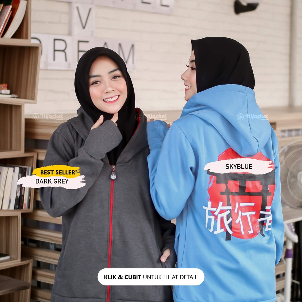 ✅BELI 1 GRATIS 2✅ HIJACKET JAPAN STREET ORIGINAL Jacket Hijaber Jaket Wanita Muslimah Azmi Hijab