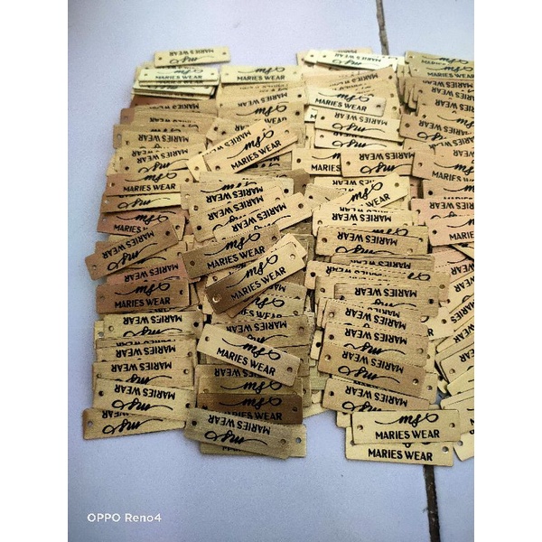 

LABEL PLAT Merk Custom 100 pcs