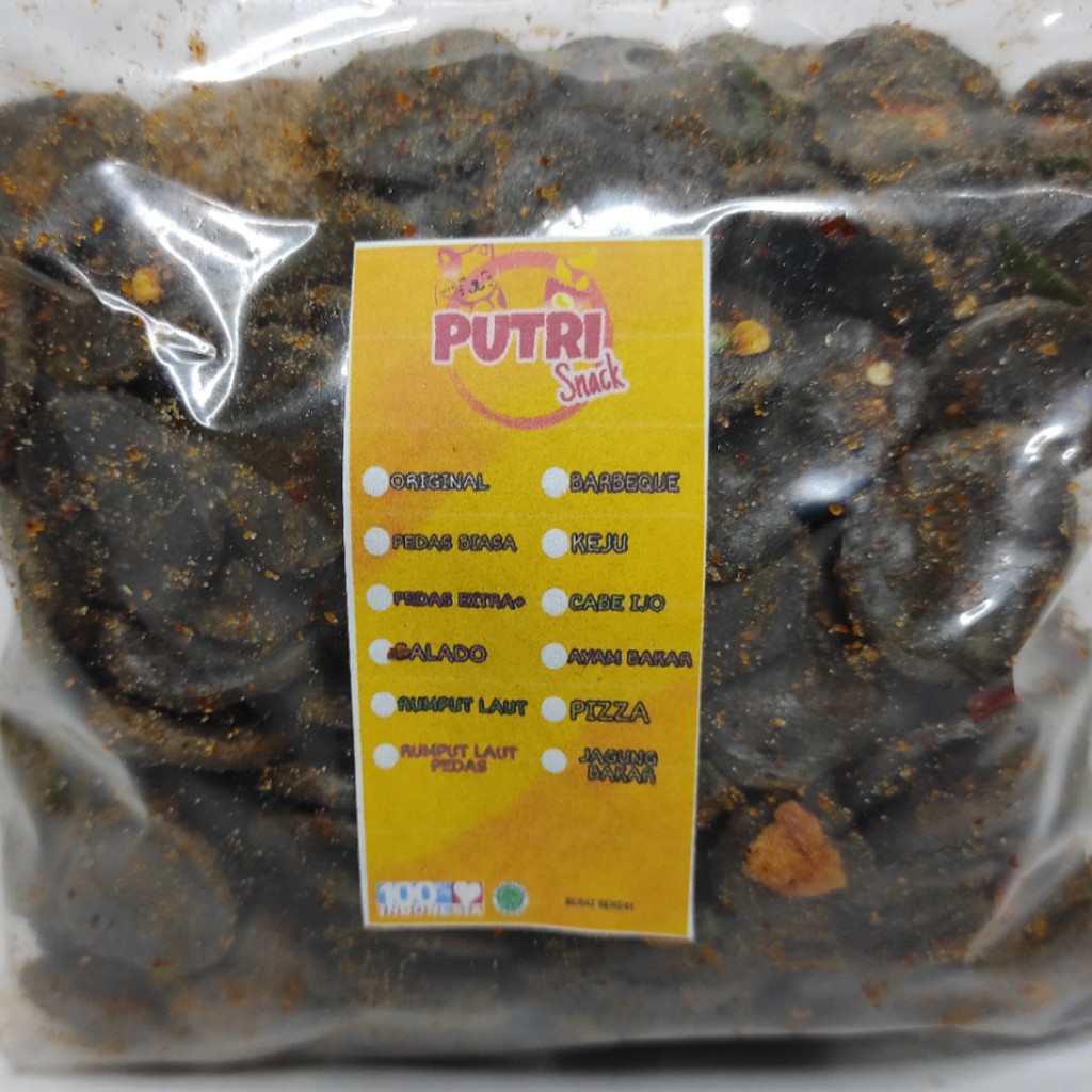 Kerupuk Seblak jengkol 250gr+ Extra Daun Jeruk