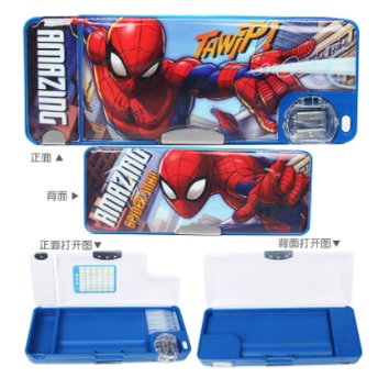 MARVEL SPIDERMAN ORIGINAL pop up pencil case magnetic/KOTAK PENSIL MAGNET DM28124A