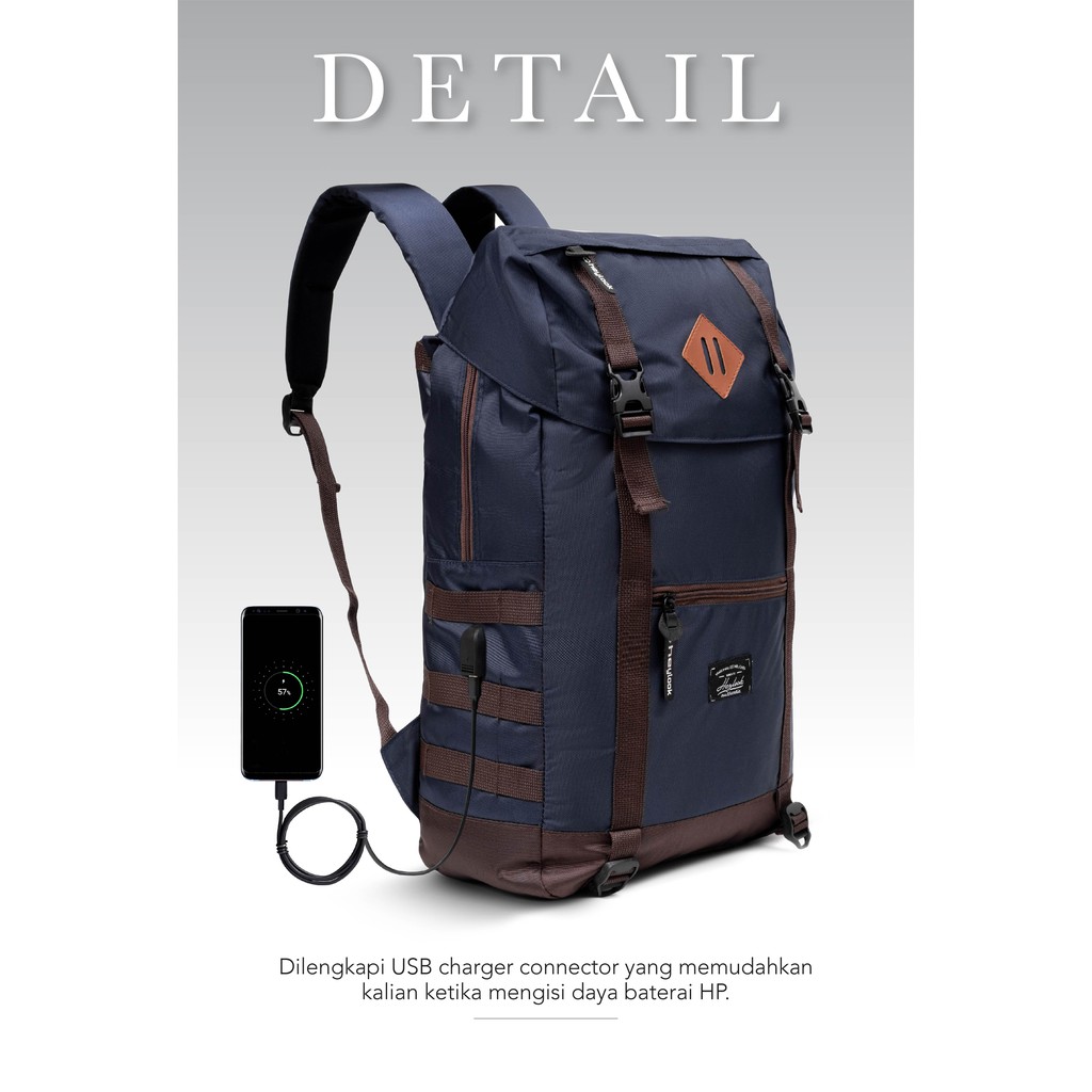 [GRATIS KABEL USB] TAS RANSEL PRIA WANITA BACKPACK USB TAS LAPTOP TAS PUNGGUNG PRIA OUTDOOR TERMURAH