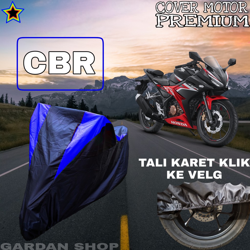 Sarung Motor CBR Hitam BIRU Body Cover Cbr PREMIUM