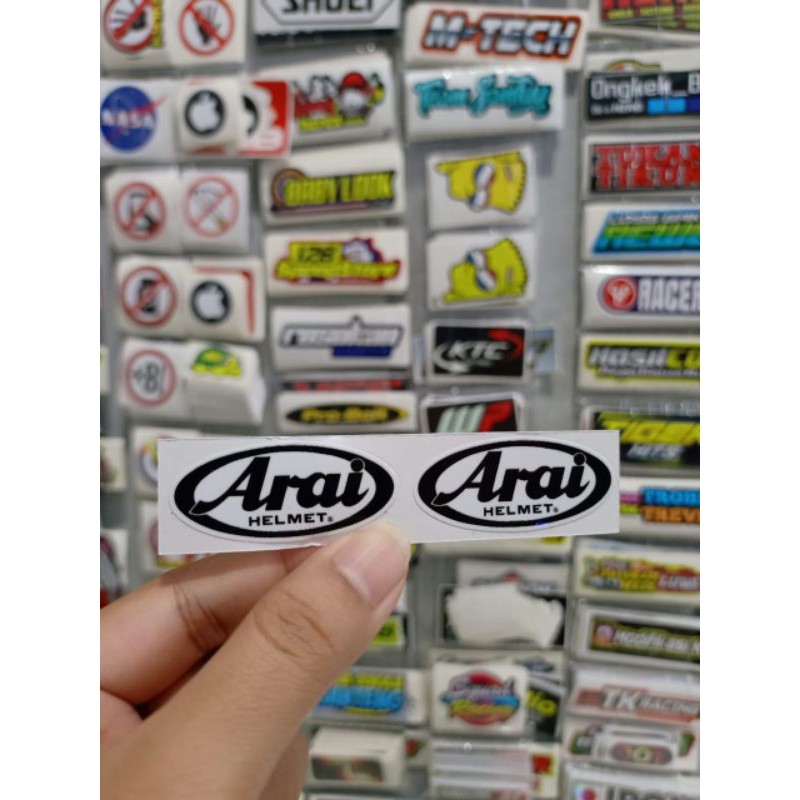 sticker printing ARAI KECIL 4cmx1,8cm