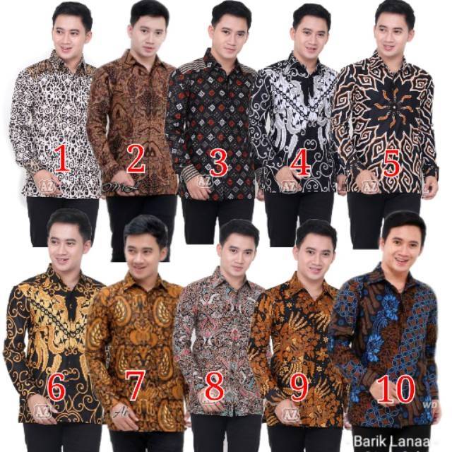 SIZE M L XL XXL XXXL BSWART Batik HRB026 Kenongo Hem Pendek Padi Pekalongan M L XL Batik Pria