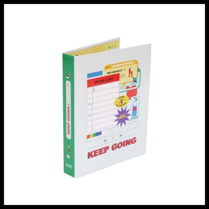 

BANTEX BINDER A5 25MM 20 RING FANCY KEEP GOING 1329 51
