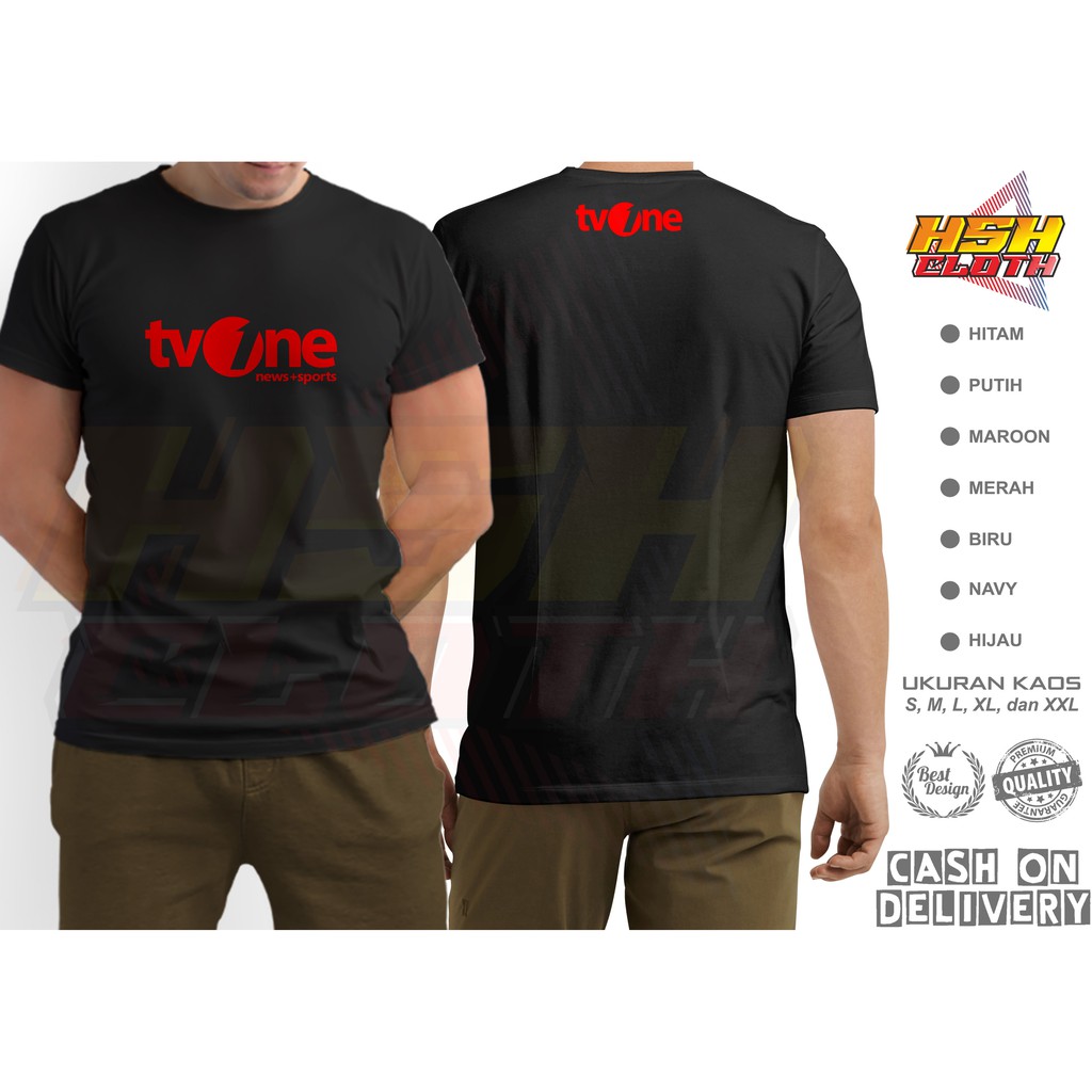 Baju Kaos Distro TV ONE tvone Perusahan Bisa Custom - HSHCloth
