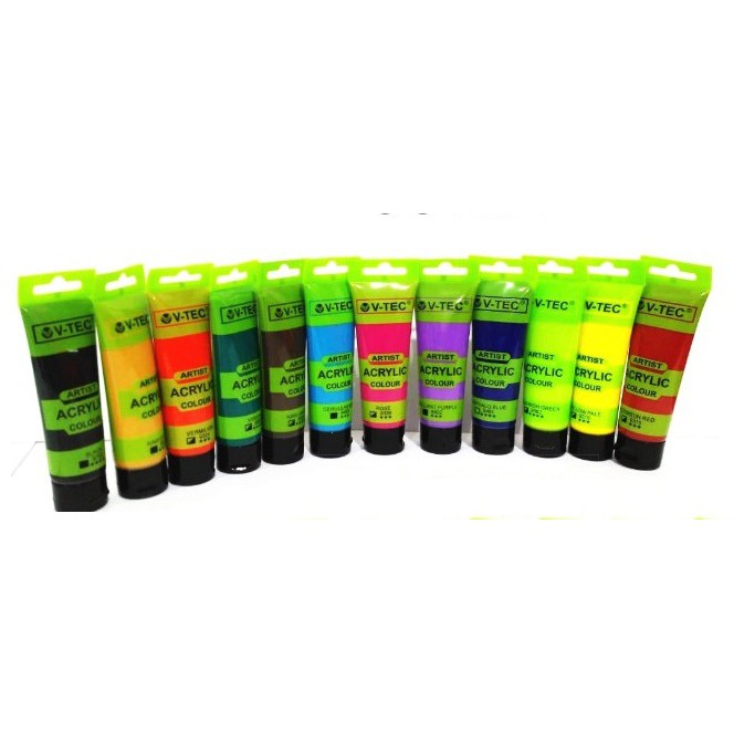 

Cat Acrylic 35ml V-tec Cat Akrilik Acrylic Warna Variasi V-Tec Isi 35 ml Berbagai Warna / Variasi