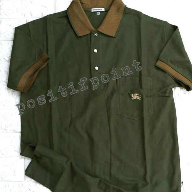 Kaos Burberry Premium / Poloshirt / Kaos Kerah Pria .Aruansy.Olshop