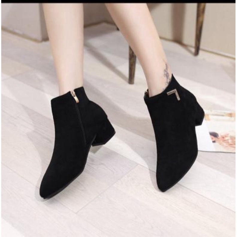 high heels semi boot jm02