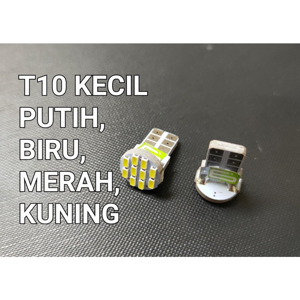 Bohlam Lampu LED Nine Luminos T10 10 Mata Titik kecil Pipih Senja / Sen Lampu LED Nine Luminos T10 10 Titik Mata Senja / Sen ORIGINAL SET 2PCS