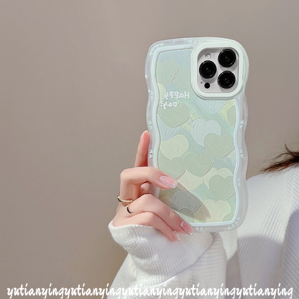 Casing Softcase TPU Realme 5 C35 C21Y C11 6i 5s 5i C15 C25s C12 C25Y C25Y C11 2021 C20A C1 C3 C20A Shockproof Aksen Hati Hijau