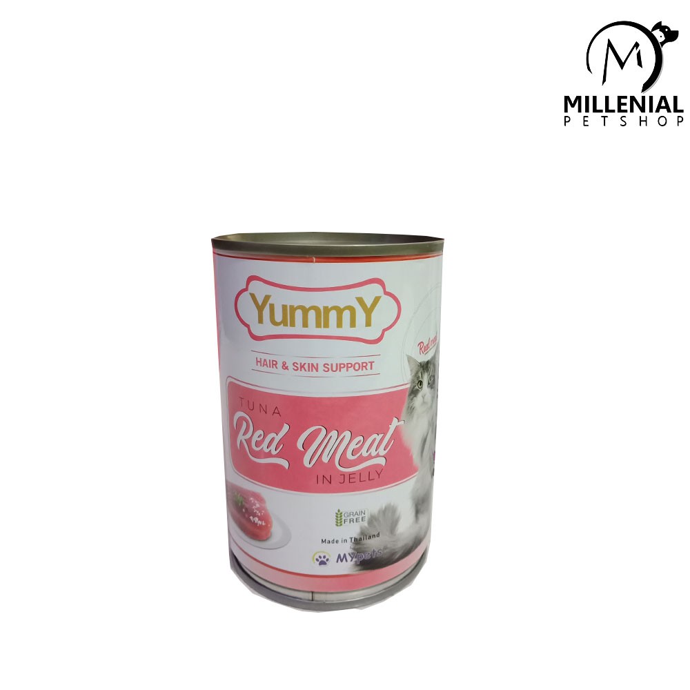 Makanan kucing Yummy catfood Tuna Redmeat in Jelly 400gr Tuna 400 gr Catfood can kaleng Wetfood