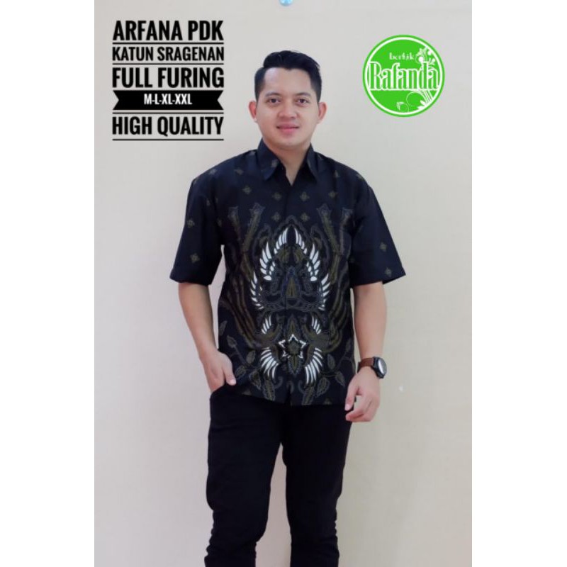 Kemeja batik Arfana furing lengan pendek