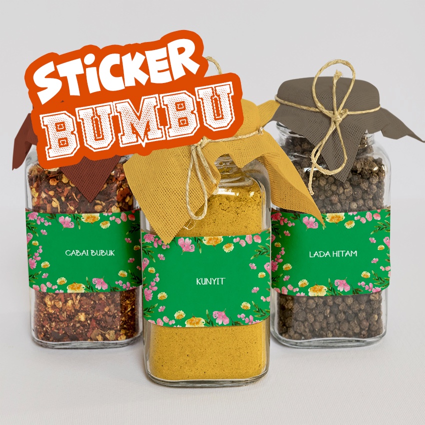

Sticker bumbu dapur | stiker bumbu | stiker gula | sticker 067