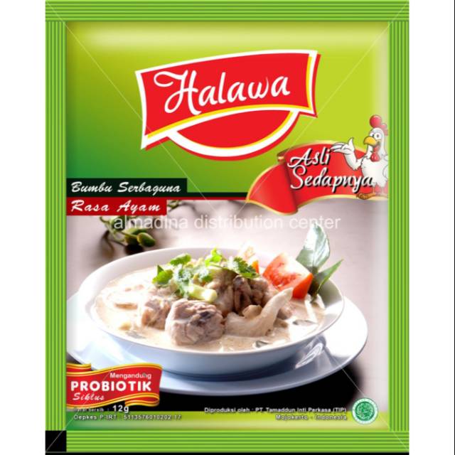 

Halawa kaldu ayam/sapi probiotik non MSG 1 lusin/12 sachet