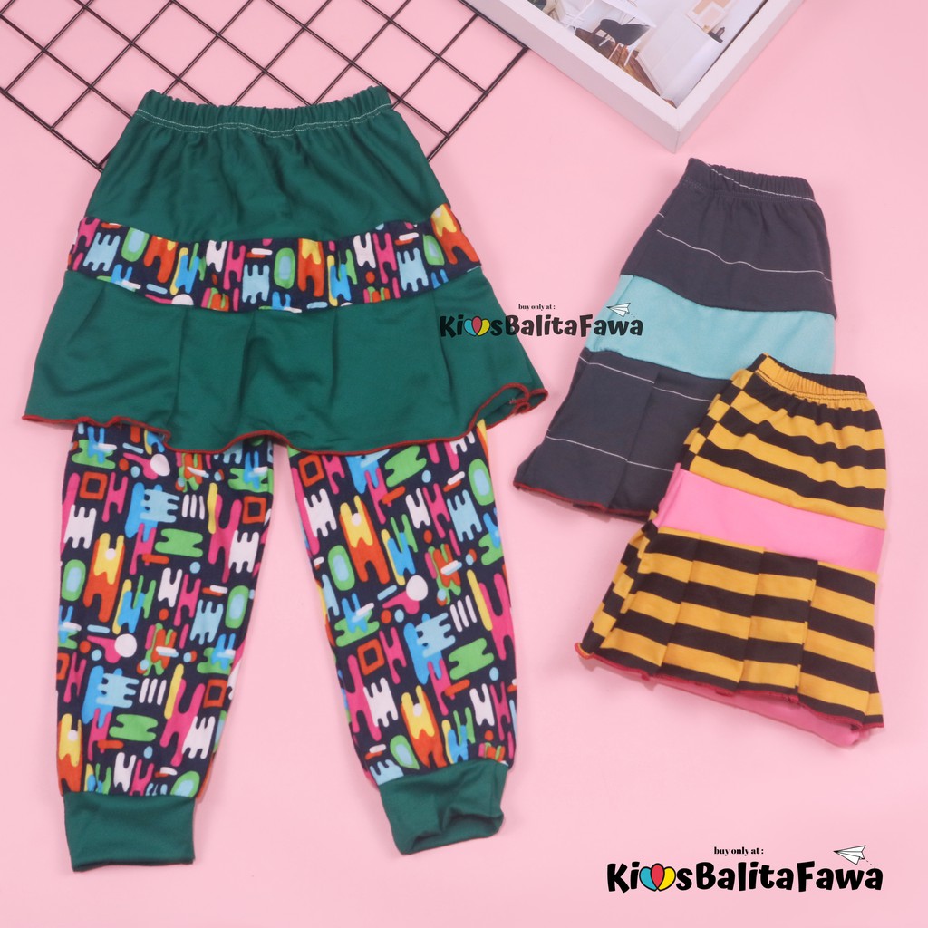 Umbrella Pants uk Bayi - 4 Tahun / Celana Panjang Anak Perempuan Model Rok Legging Pants Murah