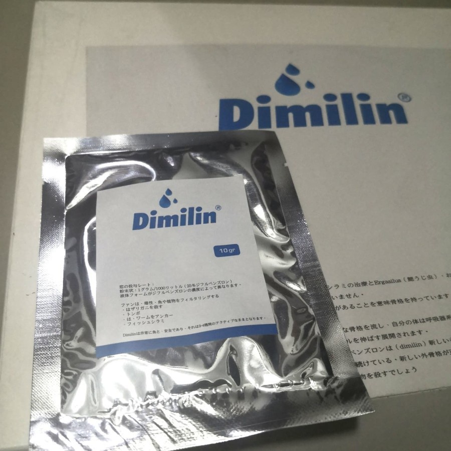 DIMILIN OBAT PEMBASMI KUTU IKAN KOI 10 GRAM MADE IN JAPAN