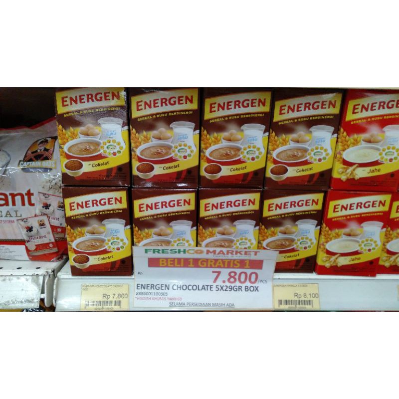 

ENERGEN CHOCOLATE 5X29GR BOX