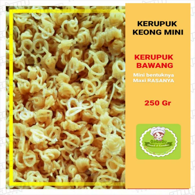 

KERUPUK KEONG MINI KERUPUK BAWANG GURIH (MENTAH)