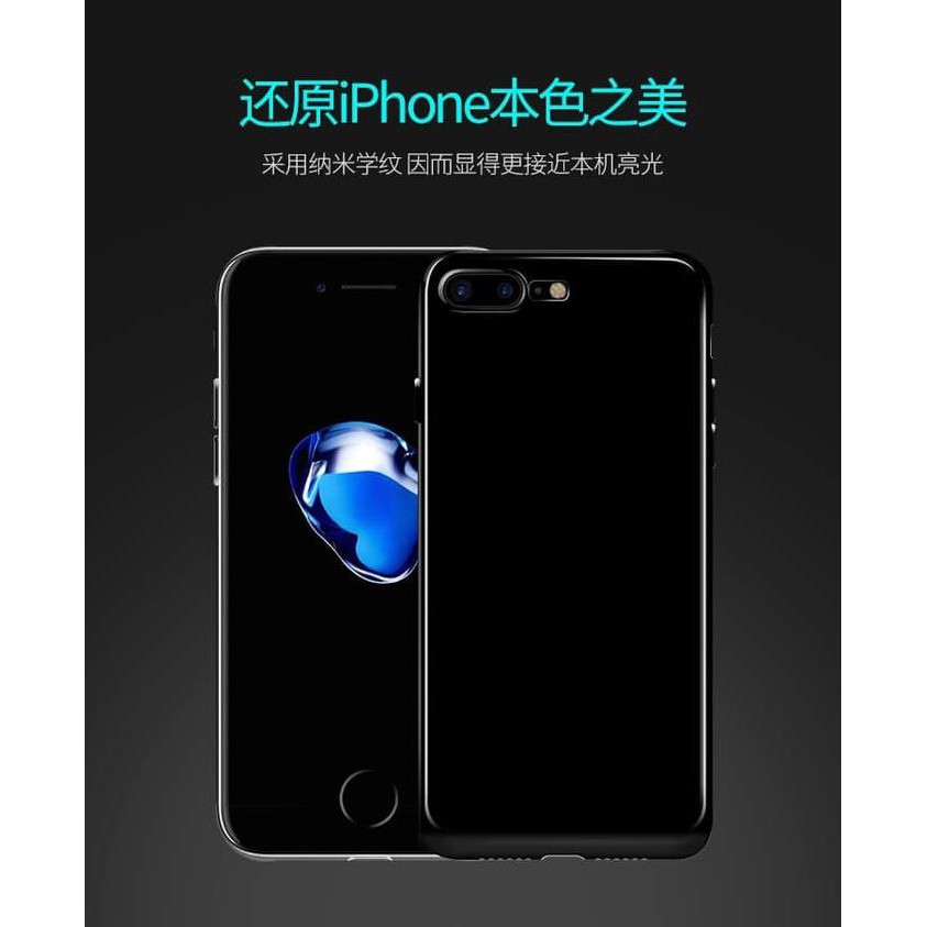 Softcase Thin Jet Black Iphone 7 Casing Iphone 7 Plus Case Iphone 7