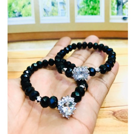 Gelang tangan wanita // gelang kristal // gelang lapis emas // gelang replika berlian