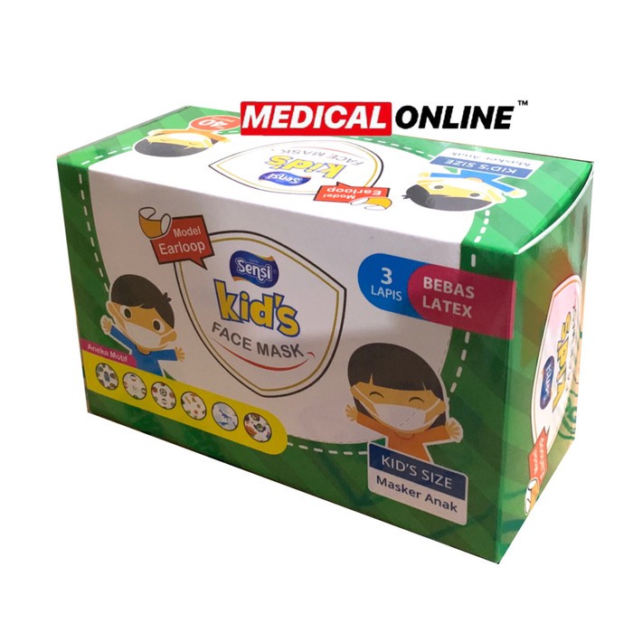 MASKER SENSI ANAK MASKER KARET MEDICAL ONLINE MEDICALONLINE