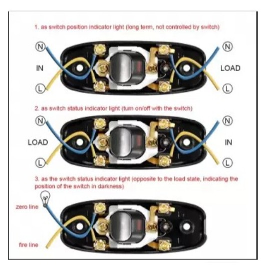 Sakelar LED 1 Switch ON OFF Kabel Lampu Meja Saklar Lampu