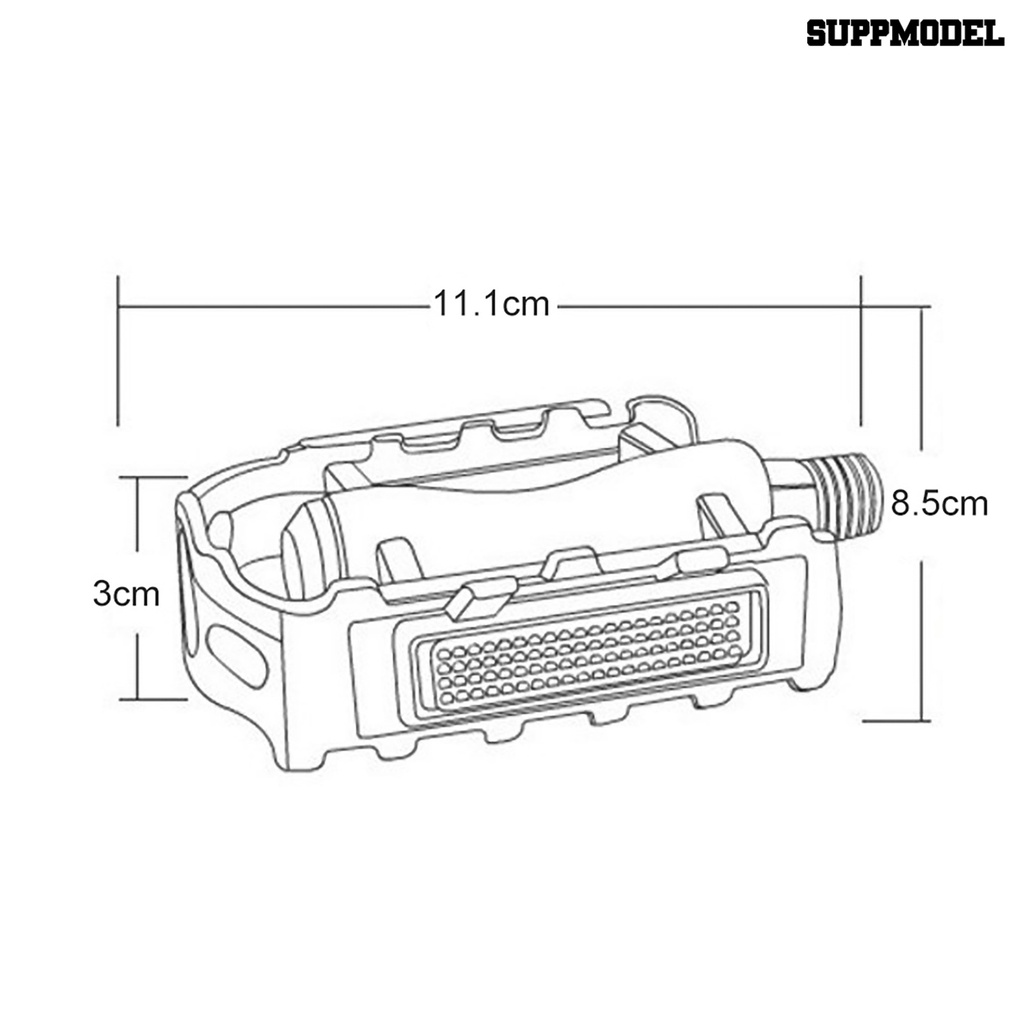 1 Pasang Pedal Sepeda Balap Bahan Aluminum Alloy Anti Karat