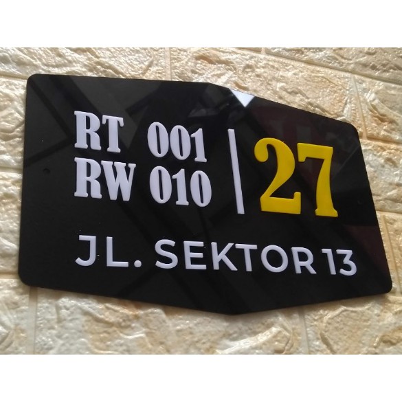 READY PAPAN NOMOR RUMAH AKRILIK  NOMER RUMAH AKRILIK  NO RUMAH AKRILIK  ALAMAT RUMAH HURUF