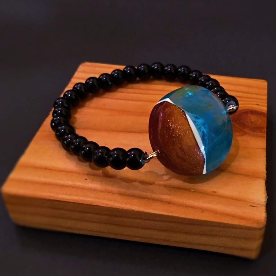gelang kayu resin gelang batu gelang handmade