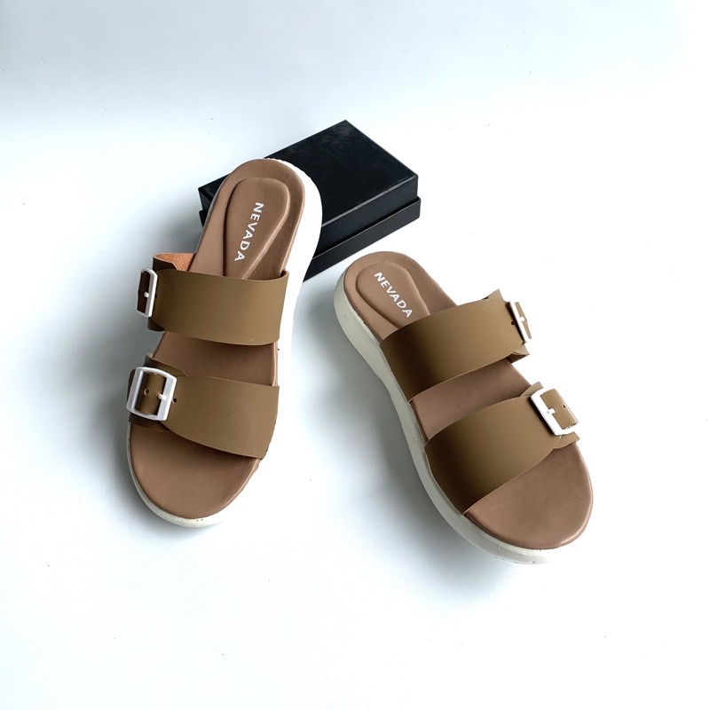 DISKON DAY! Sandal Wanita Sandal Slip On Phylon Strap 2 - Sandal Gesper Size 37-40